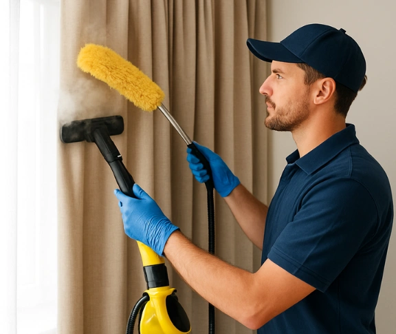 Trusted drapes cleaning technician Matty Curtain Cleaning greenwich-nsw QLD