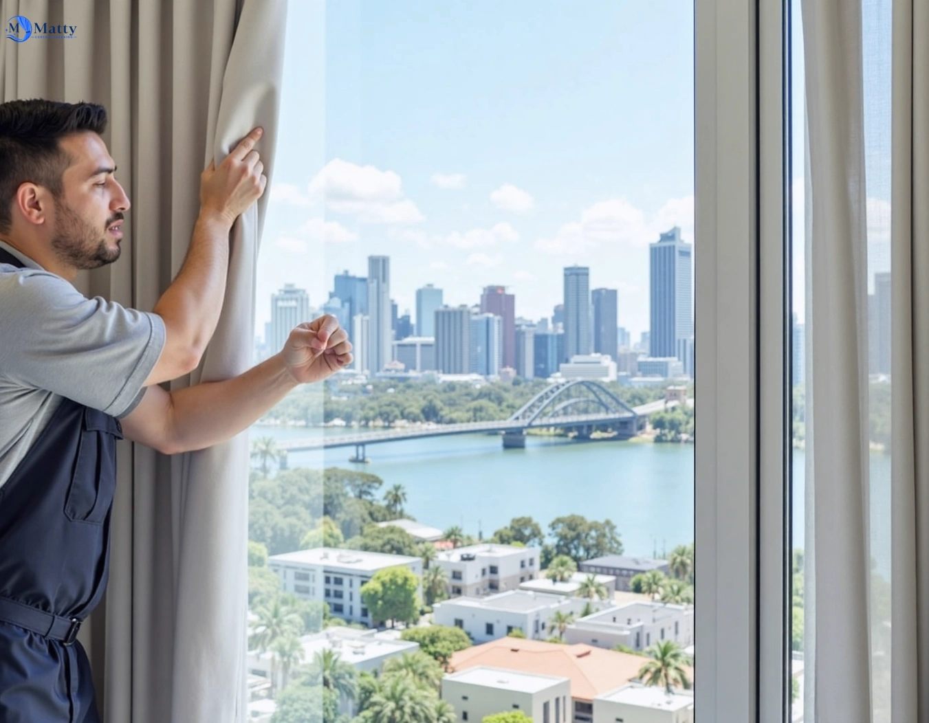 Professional curtain steam cleaning service greenwich-nsw QLD by Matty Curtain Cleaning