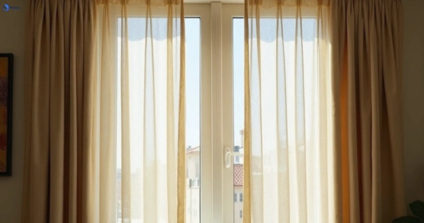 Dull dusty drapes in greenwich-nsw before professional cleaning